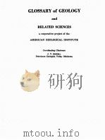 GLOSSARY OF GEOLOGY AND RELATED SCIENCES（1957 PDF版）