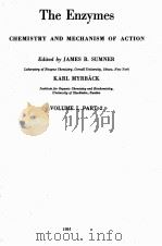 THE ENZYMES CHEMISTRY AND MECHANISM OF ACTION VOLUME I PART 2（1951 PDF版）