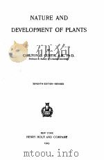 NATURE AND DEVELOPMENT OF PLANTS SEVENTH EDITION（1923 PDF版）
