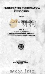 ENUMERATIO SYSTEMATICA FUNGORUM VOLUME I PDF电子版封面 C.A.J.A. OUDEMANS