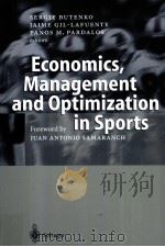 Economics,Management and Optimization in Sports PDF电子版封面 3540207120
