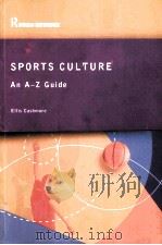 Sports Culture PDF电子版封面 0415285550