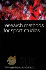 RESEARCH METHODS FOR SPORT STUDIES PDF电子版封面 0415268788
