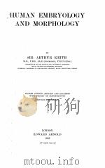 HUMAN EMBRYOLOGY AND MORPHOLOGY FOURTH EDITION（1923 PDF版）