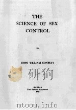 THE SCIENCE OF SEX CONTROL 1924 PDF电子版封面
