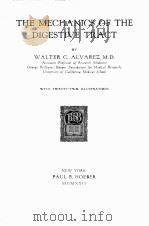 THE MECHANICS OF THE DIGESTIVE TRACT（1922 PDF版）