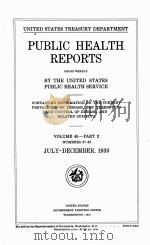 PUBLIC HEALTH REPORTS VOLUME 45 PART 2   1931  PDF电子版封面     