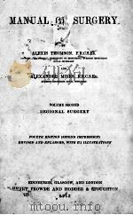MANUAL OF SURGERY VOLUME SECOND REGIONAL SURGERY（1913 PDF版）