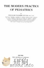 THE MODERN PRACTICE OF PEDIATRICS（1927 PDF版）