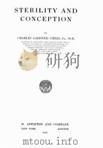 STERILITY AND CONCEPTION（1922 PDF版）