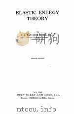 elastic energy theory second edition P298 PDF电子版封面