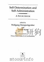 SELF-DETERMINATION AND SELF-ADMINISTRATION A SOURCEBOOK（1997 PDF版）