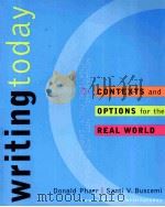 WRITING TODAY PDF电子版封面 0073011487 DONALD PHARR SANTI V.BUSCEMI著
