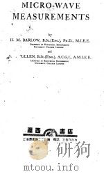 MICRO-WAVE MEASUREMENTS（1950 PDF版）
