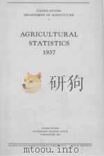 AGRICULTURAL STATISTICS 1937 1937 PDF电子版封面