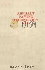 ASPHALT PAVING TECHNOLOGY 1983 VOLUME 52 PDF电子版封面