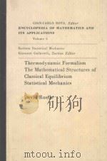 ENCYCLOPEDIA OF MATHEMATICS AND ITS APPLICATIONS VOLUME 5 PDF电子版封面 0201135043 GIAN CARLO RATA