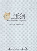 SKEPTICISM AND TRANSCENDENTAL ARGUMENTS   1975  PDF电子版封面     