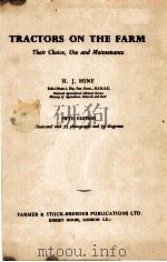 TRACTORS ON THE FARM     PDF电子版封面    H.J.HINE 