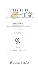 LE VANILLIER 1901 PDF电子版封面 HENRI LECOMTE