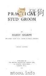 THE PRACTICAL STUD GROOM SECOND EDITION 1930 PDF电子版封面 HARRY SHARPE