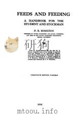 FEEDS AND FEEDING TWENTIETH EDITION（1936 PDF版）