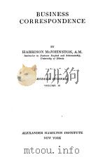 MODERN BUSINESS VOLUME 12 BUSINESS CORRESPONDENCE   1917  PDF电子版封面     