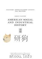 AMERICAN SOCIAL AND INDUSTRIAL HISTORY 1923 PDF电子版封面