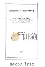PRINCIPLES OF ACCOUNTING VOLUME Ⅱ ADVANCED 1934 PDF电子版封面 H.A.FINNEY