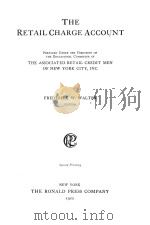 THE RETAIL CHARGE ACCOUNT SECOND PRINTING（1922 PDF版）