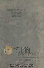 NOTIONS 1922 PDF电子版封面 M.ATTIE SOUDER