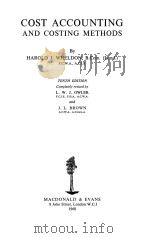 COST ACCOUNTING AND COSTING METHODS TENTH EDITION   1960  PDF电子版封面     