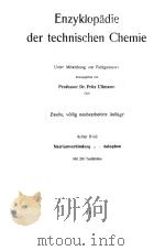 ENZYKLOPADIE DER TECHNISCHEN CHEMIE 8（1931 PDF版）