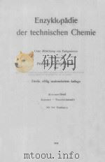 ENZYKLOPADIE DER TECHNISCHEN CHEMIE 9（1932 PDF版）