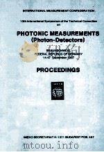 INTERNATIONAL MEASUREMENT CONFEDERATION  13TH INTERNATIONAL SYMPOSIUM OF THE TECHNICAL COMMITTEE ON（1987 PDF版）