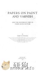 PAPERS ON PAINT AND VARNISH（1920 PDF版）