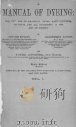 A MANUAL OF DYEING（ PDF版）