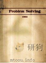 PROBLEM SOLVING 1983 PDF电子版封面 J.T.SEARS D.R.WOODS R.D.NOBL