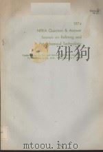 1974 NPRA Question & Answer Session on Refining and Petrochemical Technology PDF电子版封面