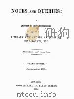 NOTES AND QUERIES VOLUME ELEVENTH（1855 PDF版）