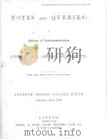 NOTES AND QUERIES SEVENTH SERIES.-VOLUME NINTH 1890 PDF电子版封面 JOHN C.FRANCIS