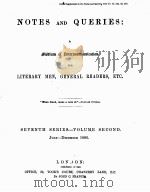 NOTES AND QUERIES SEVENTH SERIES.-VOLUME SECOND（1886 PDF版）
