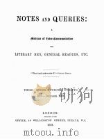 NOTES AND QUERIES THIRD SERIES.-VOLUME TWELFTH（1868 PDF版）