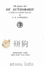 THE GENTLE ART OF AUTHORSHIP（1924 PDF版）