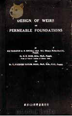 DESIGN OF WEIRS ON PERMEABLE FOUNDATIONS（1936 PDF版）