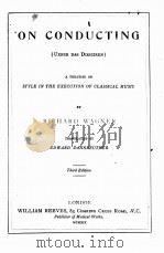 On conducting 3rd ed. 1919 PDF电子版封面