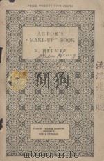 ACTOR‘S “MAKE-UP” BOOK PDF电子版封面 N. HELMER
