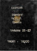 SADTLER Standard N.M.R.Spectra Volume 25-27 16001-18000 PDF电子版封面