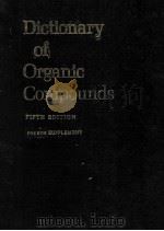 Dictionary of Organic Compounds FIFTH EDITION FOURTH SUPPLEMENT（ PDF版）