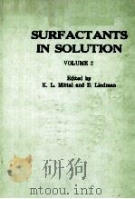 SURFACTANTS IN SOLUTION VOLUME 2 PDF电子版封面 0306414848 K.L.MITTAL B.LINDMAN
